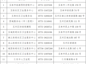 玉林在哪里 玉林在哪里打新冠疫苗